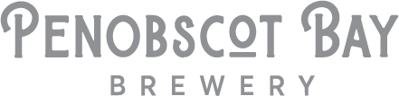 Logo of Penobscot Bay Brewery, featuring a modern design with the brewery name prominently displayed. Ideal for branding and promotional materials related to craft beer and local brewing.