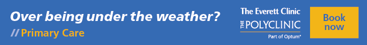 Text graphic asking "How's the weather?" on a blue background.