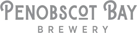 Logo of Penobscot Bay Brewery, featuring a modern design with the brewery name prominently displayed. Ideal for branding and promotional materials related to craft beer and local brewing.